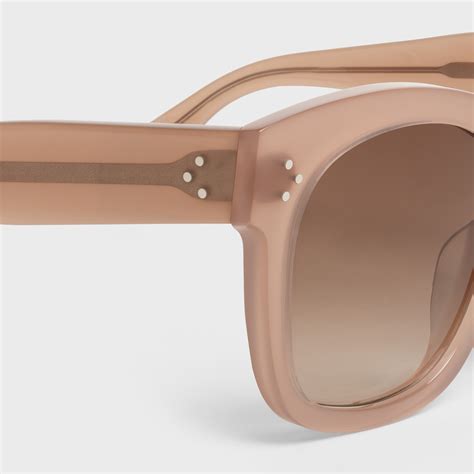 celine milky hazelnut sunglasses|OVERSIZED S002 SUNGLASSES IN ACETATE .